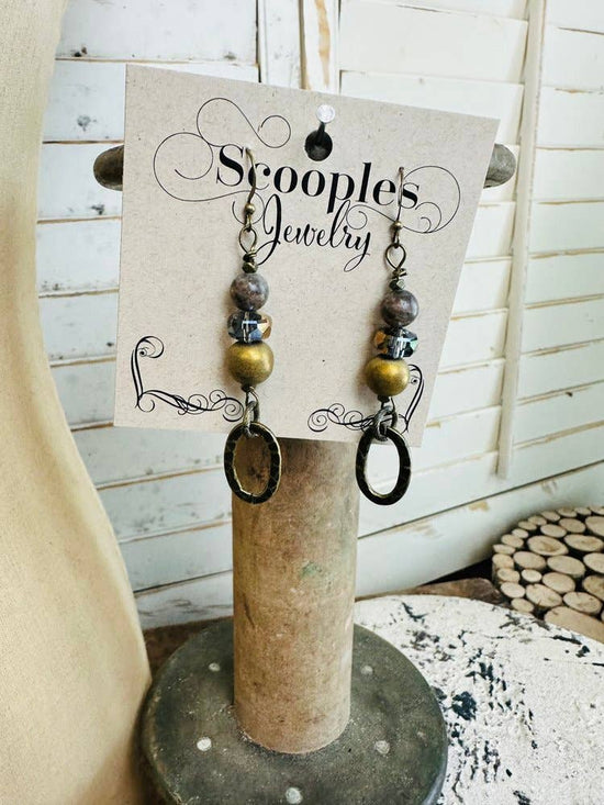 Scooples Jewelry Copper Sable Earrings