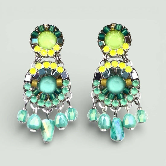Melizi Jewelry Citrus crystal earrings Handmade in Spain