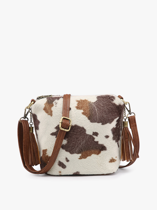 Jen & Co. Dylan Crossbody w/ 2 Side Tassel Zippers