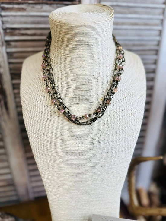 Scooples Jewelry Chained Blush - Necklace