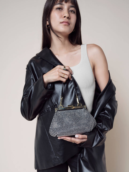 Jen & Co. Lola Rhinestone Satchel/Crossbody