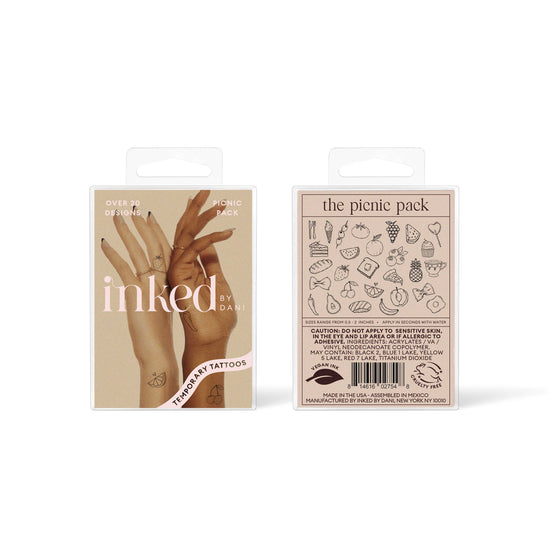 INKED by Dani - Picnic Temporary Tattoo Pack