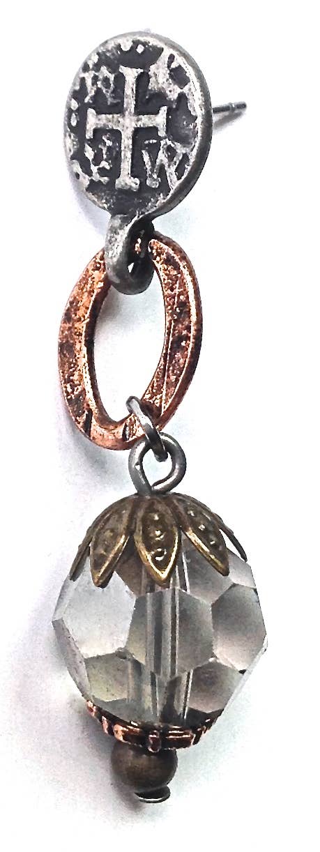 Lost and Found Coin Post w/Dangle Earrings