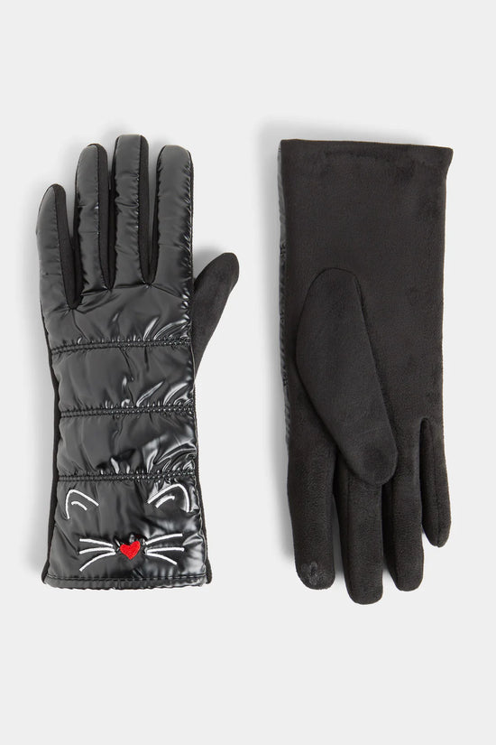 Coco & Carmen Dog or Cat Puffer Touchscreen Gloves