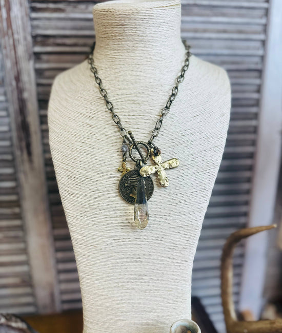 Scooples Jewelry Regal Charm Cross Necklace