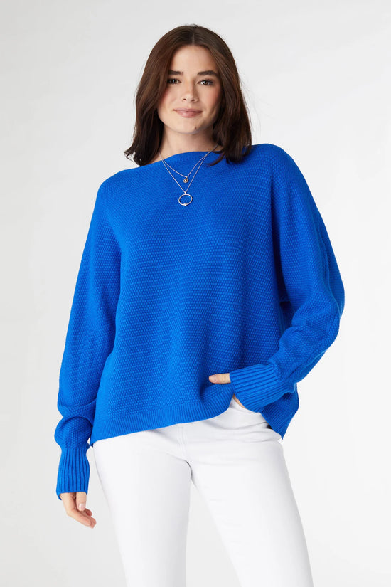 Coco & Carmen Relaxed Ciana Pullover Sweater with Lattice Back