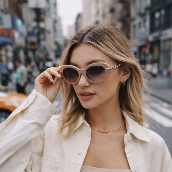 Jimmy Crystal New York - MAGNOLIA - OVAL SUNGLASSES