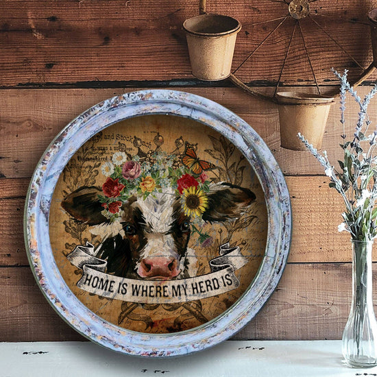 TroubleMaker Trading Company - "Home is Where My Herd is" - Circle Artwork