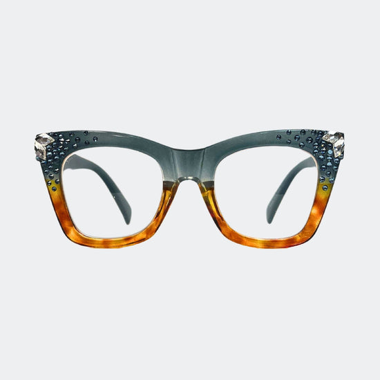 Jimmy Crystal New York - AYLANI Blue Denim Readers