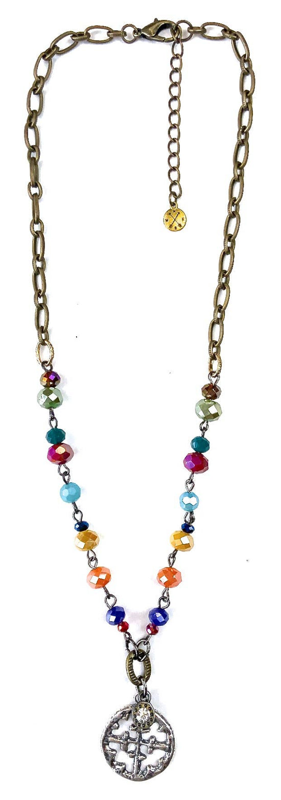 Lost and Found Short Rosaried Chain with Pendant Necklace