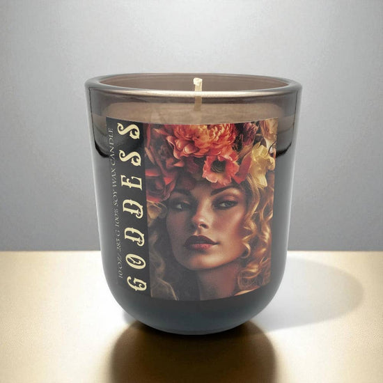 Lorabees Aura Collection Goddess 10 oz Glass Candle