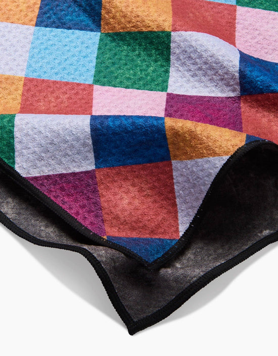 Geometry Holiday Harlequin Paw Towel