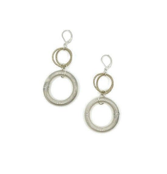 Sea Lily L25K-E - Multi Large Loop Drop Earring