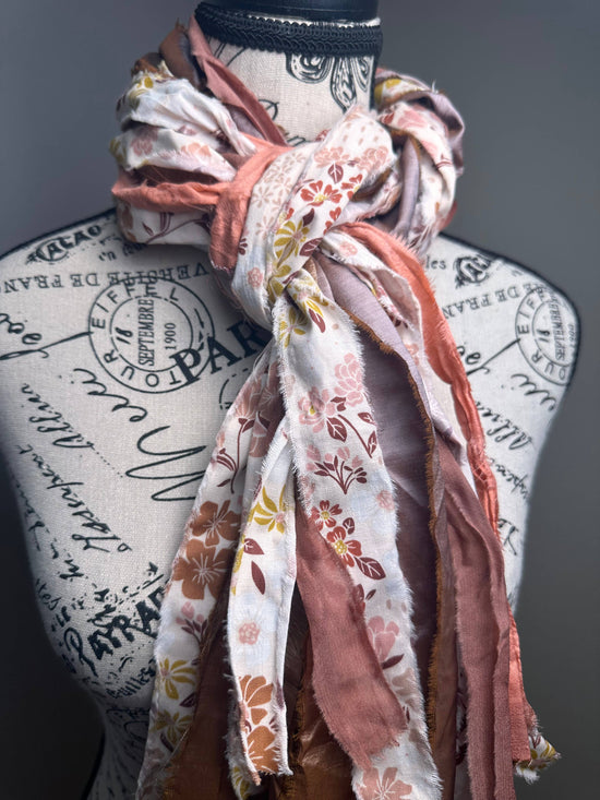 The Curated Raven Fringe Scarf - Flourish