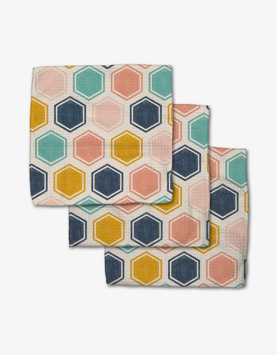 Geometry Pollen Patchwork Dishcloth Set