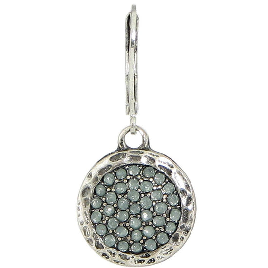 Baked Beads Opaque Pave Round Earring