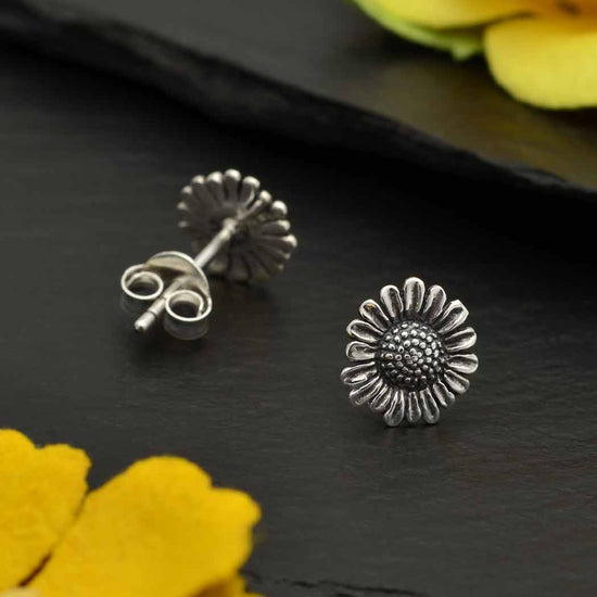 Nina Designs Sterling Silver Small Daisy Post 9x9mm