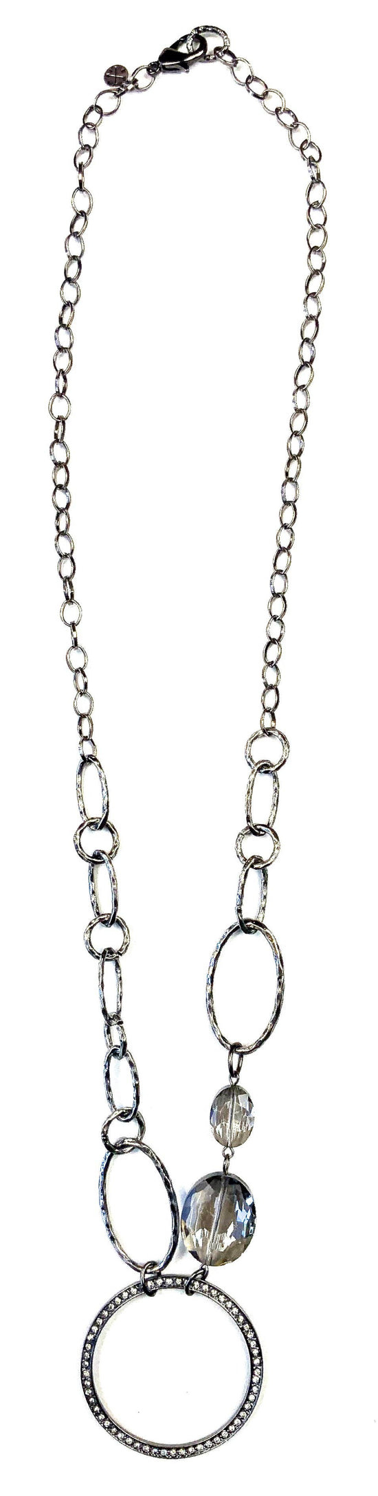 Lost and Found AssymEtric Chain, Rings & Bling Necklace