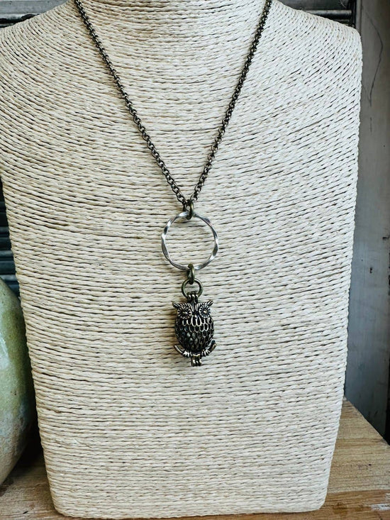 Scooples Jewlery Who Gives A Hoot Owl Necklace