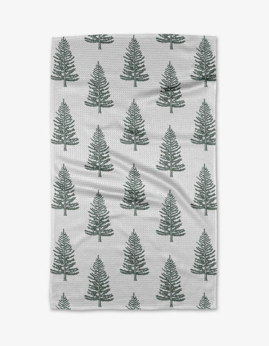 Geometry Frosted Trees Tea Towel