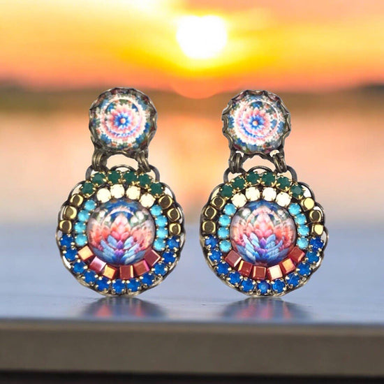 Melizi Jewelry Nomada Crystal Earrings Handmade in Spain