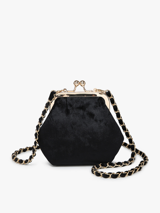 Jen & Co. - Cleo Velvet Coin Pouch Crossbody