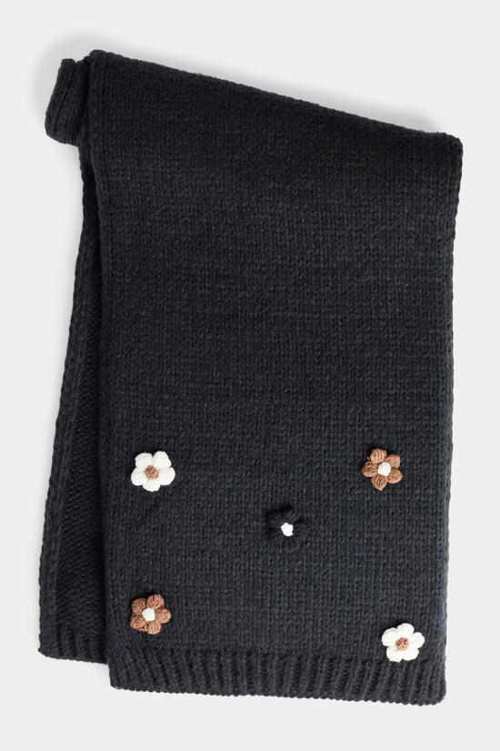 Coco & Carmen Flower Embellished Scarf