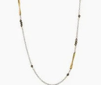 Waxing Poetic Lume Chain - Pyrite - 18"