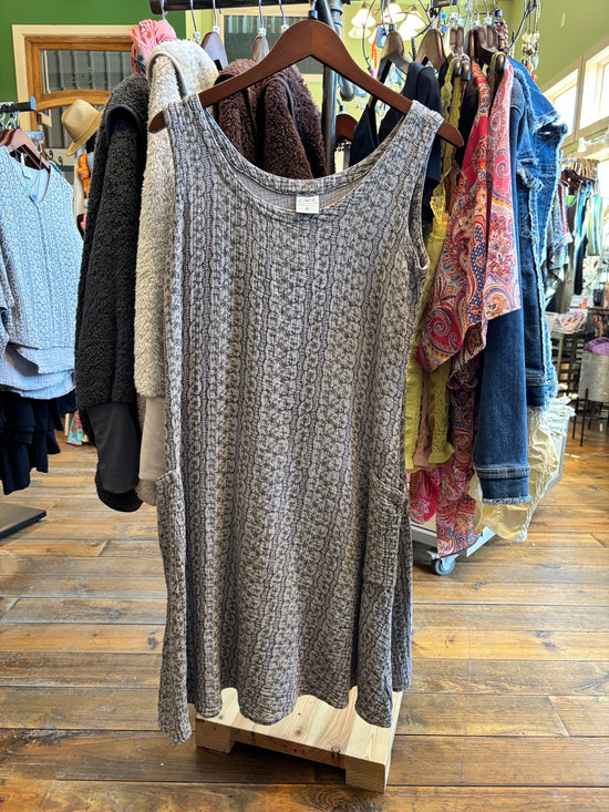 Color Me Cotton Tank Dress - Platinum