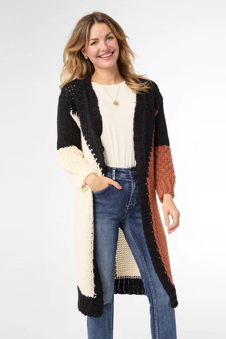 Coco & Carmen Ravell Chunky Open Knit Cardigan