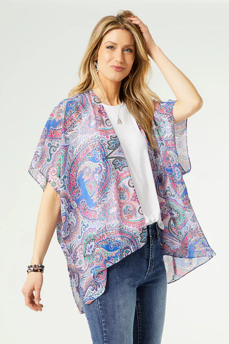 COCO + CARMEN Shirley Paisley Ruana