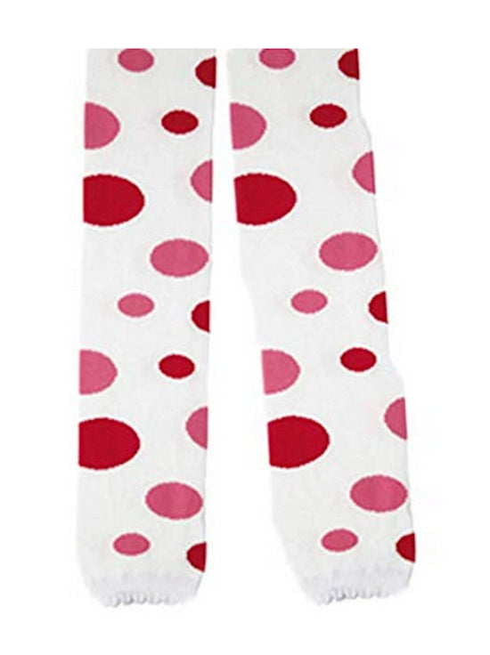 L C Boutique Girls Cotton Polka Dot Tights Capri Length in sizes to fit girls from ages 1 to 8 years