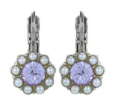 Mariana Live in Color Must-Have Flower Leverback Earrings in "Romance"