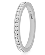 QUDO SPACER RING ETERNITY SMALL - CRYSTAL
