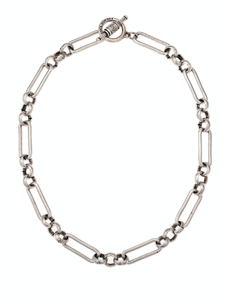 French Kande CHABLIS CHAIN Necklace in Silver 16 inches in Length