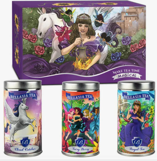Bellasia Tea Purple Gift Set- Includes our Royal-Tea, Fairy Berry, and Cloud Catcher.